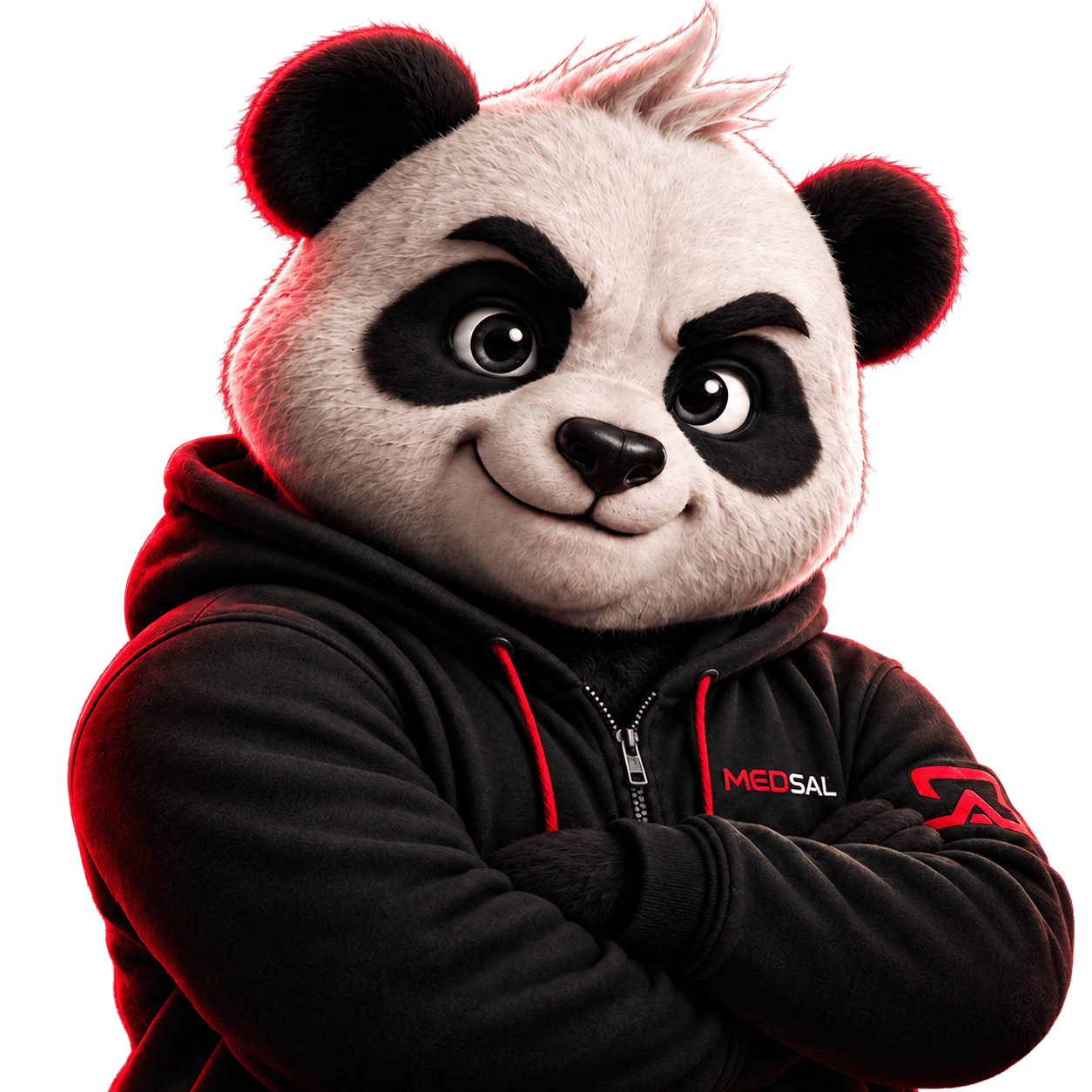 MEDSAL panda mascot