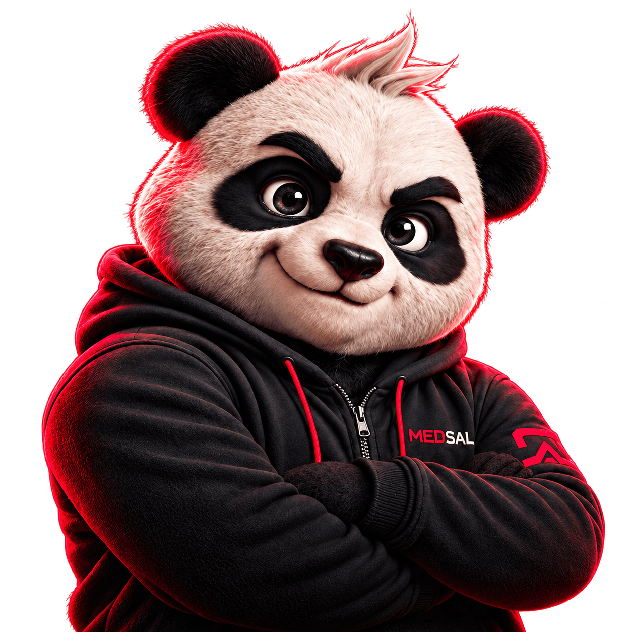 MEDSAL Solutions panda mascot