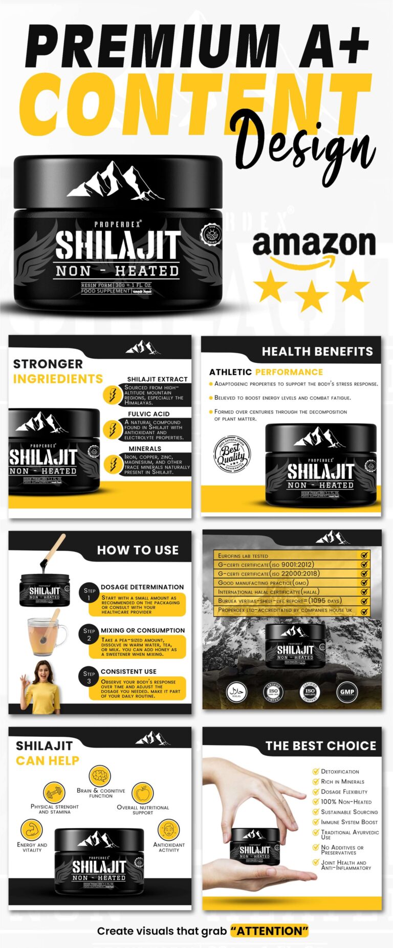 Shilajit content portfolio